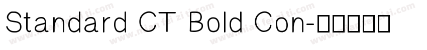 Standard CT Bold Con字体转换